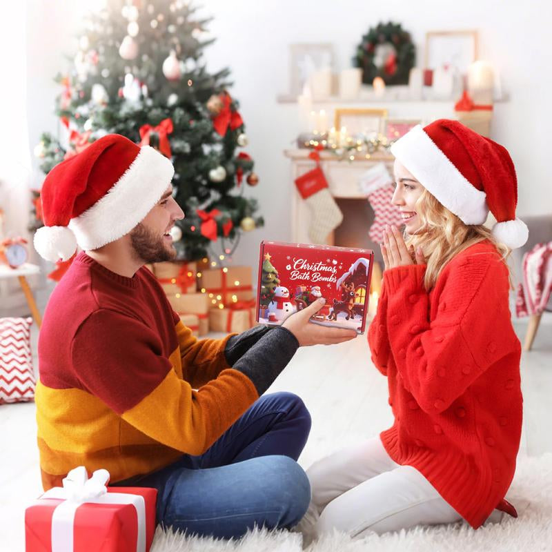 Ihave Christmas Bath Bombs Gift Set – 6Pcs Festive Bath Bomb Kids Box with Santa, Snowman, Reindeer, Tree, Bell & Stocking. Fizzy Organic Fun for Relaxing Bath Time, Perfect Christmas Bath Bombs for Kids, Stocking Stuffers & Holiday Gifts for Boys & Girls