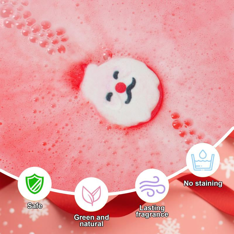 Ihave Christmas Bath Bombs Gift Set – 6Pcs Festive Bath Bomb Kids Box with Santa, Snowman, Reindeer, Tree, Bell & Stocking. Fizzy Organic Fun for Relaxing Bath Time, Perfect Christmas Bath Bombs for Kids, Stocking Stuffers & Holiday Gifts for Boys & Girls